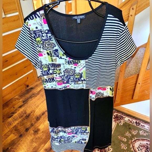 Linea Domani Short Sleeve Sz. XL Dress - Picture 1 of 12